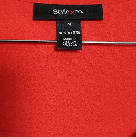 Style & CO Flowy Sleeveless Blouse Set - Picture 8 of 8